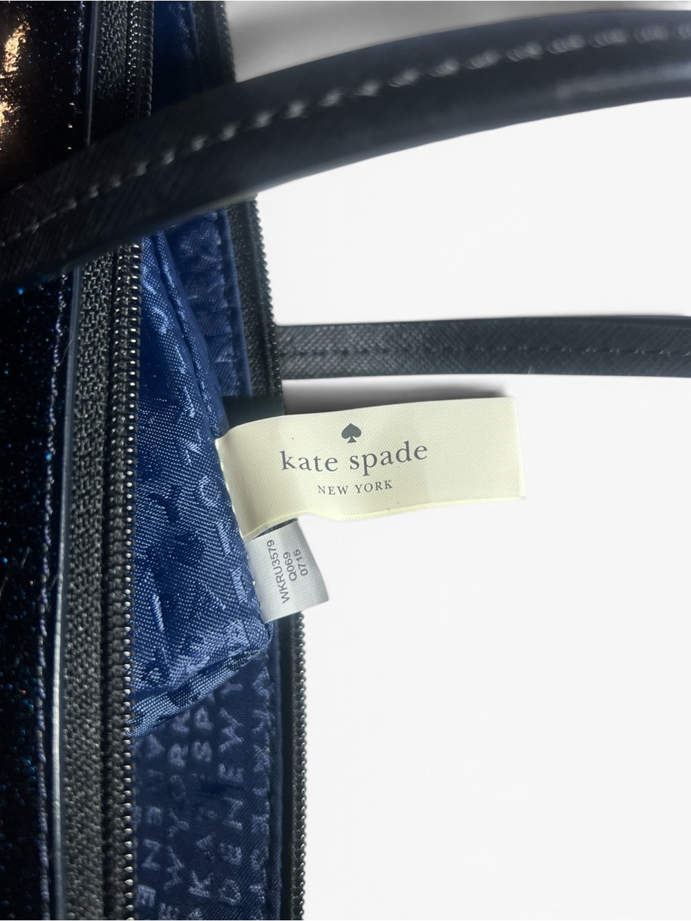 Kate Spade Mavis Street Jeralyn Blue Glitter Celestial Tote Shoulder Bag - Picture 2 of 13